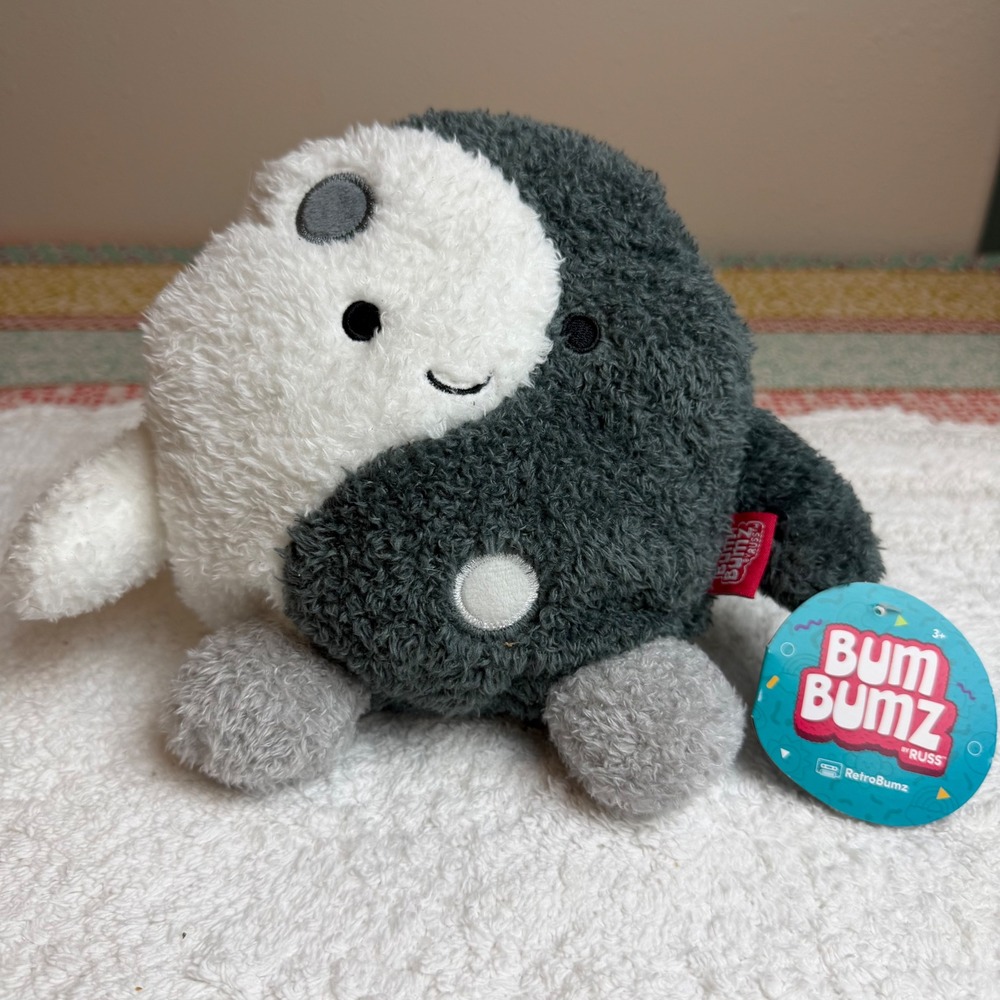 BumBumz Josh the Yin Yang RetroBumz 7.5 Inch Plush Kellytoy Russ BBZ8-1